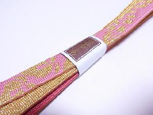 リサイクル　和装小物　帯締め　金糸　正絹　平組　高麗組